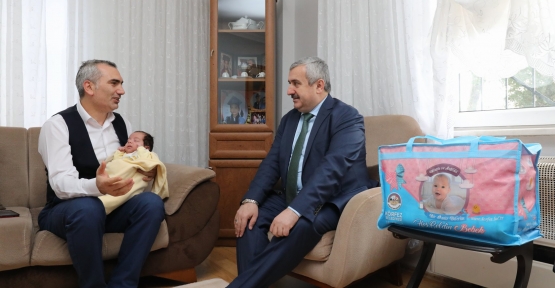 BAŞKAN BARAN'DAN "HOŞ GELDİN BEBEK"