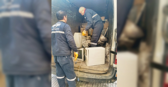 ELEKTRONİK ATIKLAR ZARARSIZ HALE GETİRİLİYOR