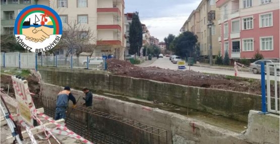 SARMAŞIK DERE'YE ARAÇ GEÇİŞ KÖPRÜSÜ YAPILIYOR