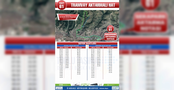 YENİ AKTARMALI HATLAR FAALİYETE BAŞLIYOR