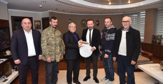 BAŞKAN DOĞAN’A TEŞEKKÜRE GELDİLER