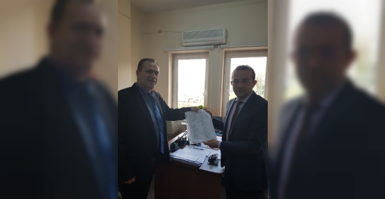 İBRAHİM ÖMER TOYRAN MAZBATASINI ALDI