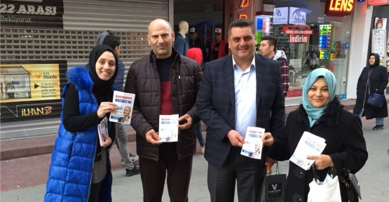 İZMİT'TE 20 BİN BROŞÜR DAĞITILDI