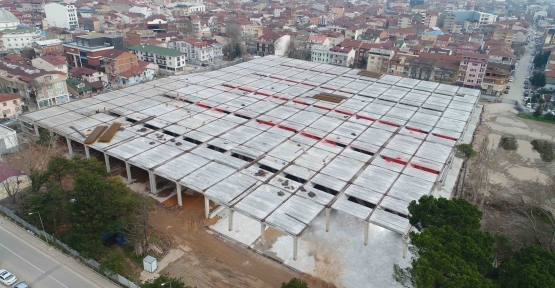 PERŞEMBE PAZARI ALANI ÜST KISMI TAMAMLANIYOR