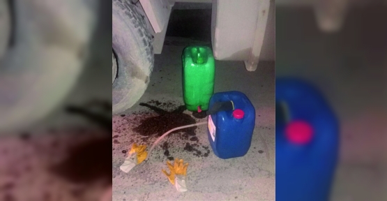 DEPOLARI BOŞALTIRKEN YAKALANDILAR