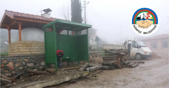 KÖYLERE OTOBÜS DURAĞI YAPILIYOR