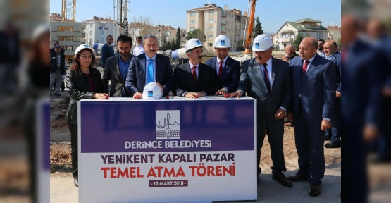 YENİKENT KAPALI PAZAR'IN TEMELİ ATILDI