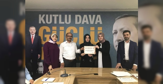 AK KADINLARA TEŞEKKÜR BELGESİ VERİLDİ