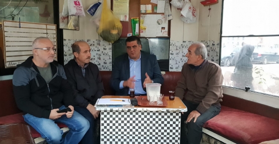 Ayaz, Taksicileri Ziyaret Etti