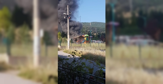 BENZİN DÖKÜP ÇOCUK PARKINI YAKTILAR