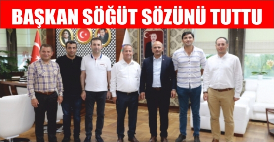 Başkan Söğüt ; Bizimde Yüreğimiz Yandı