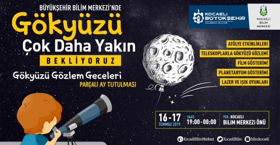 ‘’GÖKYÜZÜ GÖZLEM GECELERİ’’ BAŞLIYOR