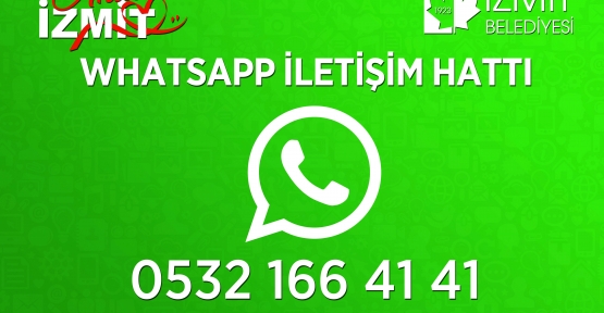 İZMİT’İN WHATSAPP DESTEK HATTI KURULDU