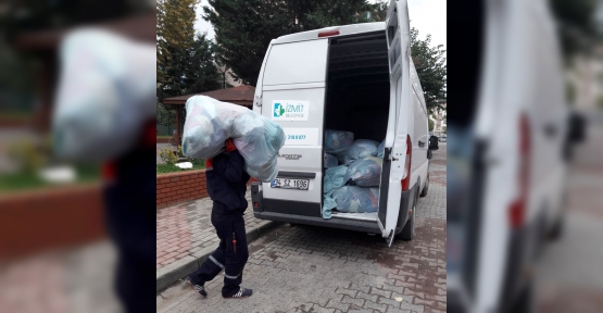 İzmit’te Tonlarca Tekstil Atığı Toplanıyor