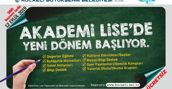 Akademi Lise’de Yeni Dönem Başlıyor