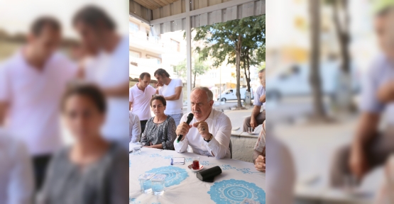 Başkan Aygün Sürekli Halkın İçinde