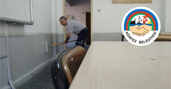 Körfez’deki okullara boya ve tadilat desteği