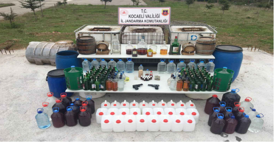 Kocaeli’deki Sahte İçki Operasyonunda 3 Gözaltı!