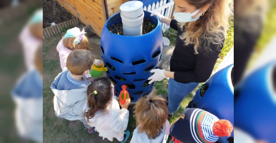 Kompost Üretiminde  Proje Bu Okulda Başladı