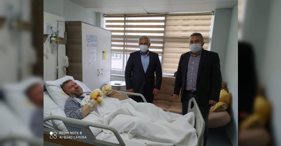 Tuna, Yaralı İşçileri Ziyaret Etti