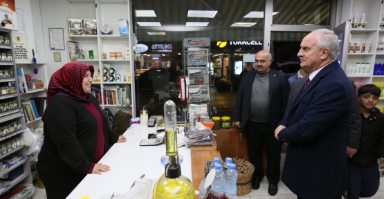 Başkan Aygün Esnafların Her Zaman Yanında