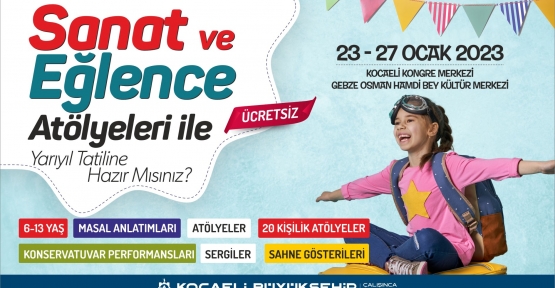 Büyükşehir’den Yarıyıl Tatilinde Sanat Ve Eğlence Atölyeleri