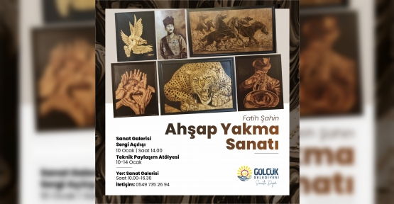 Gölcüklüler Ahşap Yakma Sanatının İnceliklerini Öğrenecek