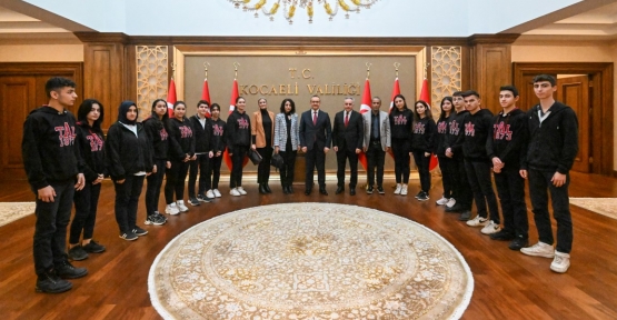ÖNEM ÖĞRENCİLERİNDEN VALİ YAVUZ’A “MİSAFİRİM OL” ZİYARETİ