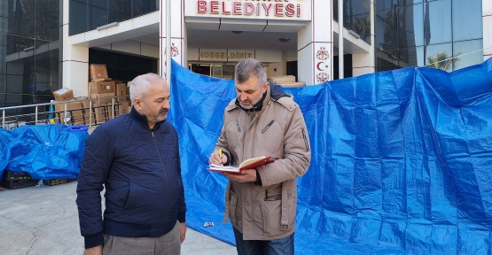 Başkan Sezer Hatay İçin Çalişmaya Devam Ediyor