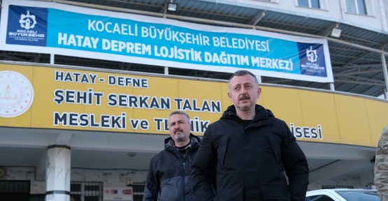 BÜYÜKŞEHİR'DEN HATAY DEFNE’YE  GÜNLÜK 300 AİLE VE 195 MAHALLEYE YARDIM