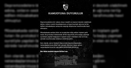 Depremzedeler İçin Oynanan Maçın Ardından Kocaelispor Cephesinden Açıklama Geldi