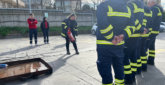 İtfaiyeden Omsan Lojistik Personeline Eğitim