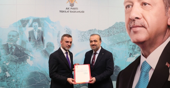 Ak Parti Kocaeli İl Başkanı Şahin Talus Mazbatasını Aldı