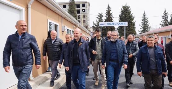 Bakan Soylu ve Ünal’dan Kocaeli Çarşısı’na Ziyaret