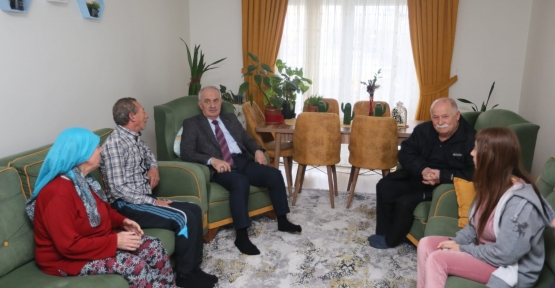 Başkan Aygün’den Depremzede Ailelere Ziyaret