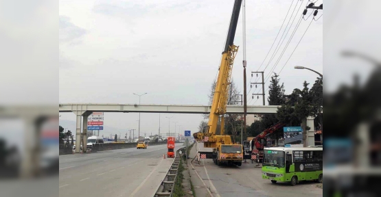 Çenesuyu Üstgeçidinin Köprü Montajı Yapıldı