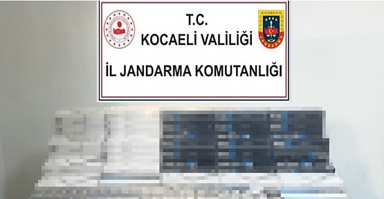 KOCAELİ'DE BİN 280 PAKET KAÇAK SİGARA ELE GEÇİRİLDİ
