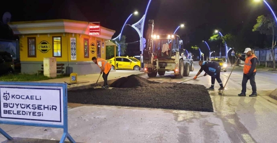    Turan Güneş Caddesi Yol Bakım Timi tarafından Asfaltlandı