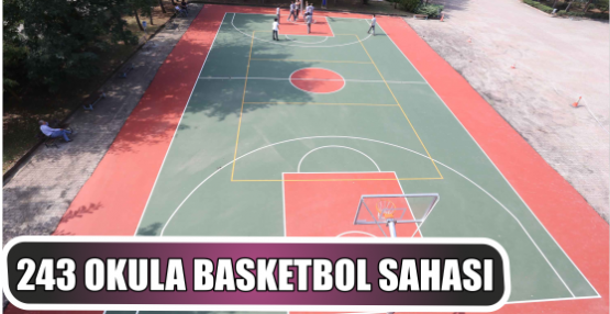243 okula basketbol sahası