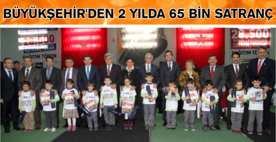 Büyükşehir’den iki yılda 65 bin satranç takımı