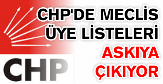 CHP’de meclis üye listeleri askıya çıkıyor 