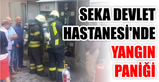Hastanede yangın paniği