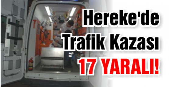 Hereke'de Trafik Kazası 17 YARALI!