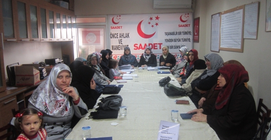 Saadetli kadınlar, çalışmalarına ara vermeden devam ediyor