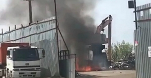 Patlayan Kimyasal Madde, Geri Dönüşüm Deposunda Yangına Sebep Oldu