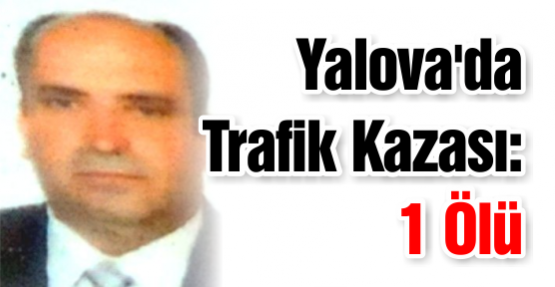 Yalova'da Trafik Kazası: 1 Ölü
