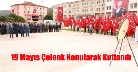  19 Mayıs çelenk konularak Kutlandı