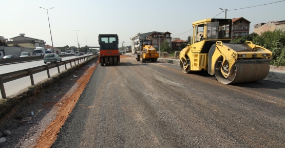 KÖSEKÖY KAVŞAĞI'NIN KUZEY YAN YOLU YAPILIYOR