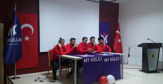 GURURUMUZ AMPUTE MİLLİ TAKIMI TAM KADRO MY KOLEJ'DE