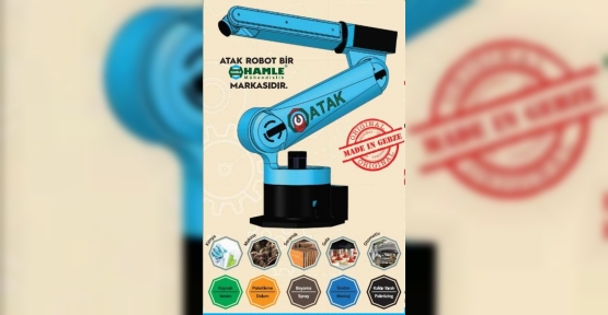 MADE IN GEBZE LOGOLU ATAK ROBOT KOCAELİ BİLİŞİM FUARINDA